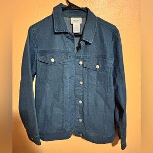National women's button-front denim shirt